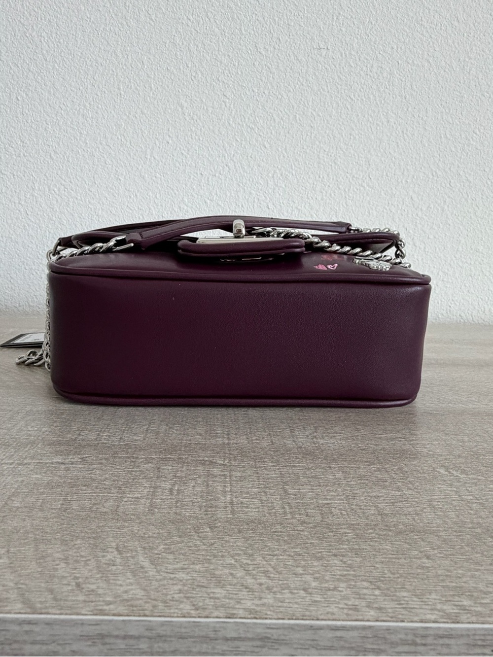 Karl Lagerfeld Paris Karl Choupette Burgundy Shoulder Crossbody Bag NWT - Picture 11 of 12